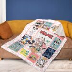 Disney Mickey Friends Throw Blanket, Mickey Minnie Donald Goofy Jersey Blanket, Classic Movie Custom Birthday Throw Blanket, THA314 - Image 5