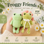 Froggy Friends Crochet Pattern, Beginner Friendly Amigurumi Plush Tutorial (PDF Download)