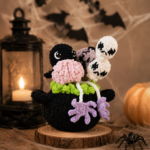 Halloween Amigurumi Crochet Pattern PDF, Haunted Cauldron Decor, Spooky Home Decor, Witchy Crochet Gift - Image 2