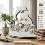 Wooden Summer Display Stand SVG Bundle, Laser Cut Seasonal Decorations, Glowforge Cricut Templates - Image 6