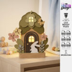 Laser Cut Kids Night Light SVG Bundle, 3D Nursery Lamp Files, Glowforge Cricut DIY Baby Room Decor - Image 6