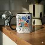 Custom Grandma Mug with Kids Names, Personalized Floral Grandma Coffee Cup, Wildflower Grandma Gift from Grandchildren - Image 3