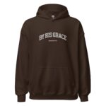 By His Grace | embroidered Christian hoodie vintage, Christian Men Gift, faith streetwear, aesthetic Christian gym apparel - Image 8