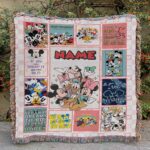 Disney Mickey Friends Throw Blanket, Mickey Minnie Donald Goofy Jersey Blanket, Classic Movie Custom Birthday Throw Blanket, THA314 - Image 6