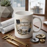 Custom Engineer Mug Personalized Name, Engineer Gift, Engineer Coffee Mug, Engineering Student Gift, Engineer Graduation Gift , Office Mug - Image 2