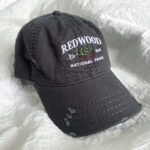 Redwood embroidered hat vintage, vintage baseball cap