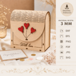 Laser Cut Gift Box Bundle, 3D SVG Box Templates, Cricut & Silhouette Files, Printable Packaging Design, DIY Gift Box - Image 5