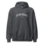 By His Grace | embroidered Christian hoodie vintage, Christian Men Gift, faith streetwear, aesthetic Christian gym apparel - Image 6