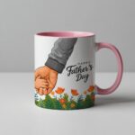 Happy Father's Day Mug, Gift for Dad from Kids, Dad and Child Hands Coffee Mug, Cute Father's Day Gift Idea, Father Gift, 11oz 15oz Ceramic Mug - Image 4