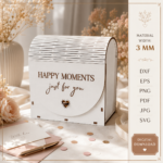 Laser Cut Gift Box Bundle, 3D SVG Box Templates, Cricut & Silhouette Files, Printable Packaging Design, DIY Gift Box - Image 9
