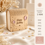 Laser Cut Gift Box Bundle, 3D SVG Box Templates, Cricut & Silhouette Files, Printable Packaging Design, DIY Gift Box - Image 6