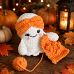 Ghost Crochet Pattern, Amigurumi PDF, Halloween Cozy Decor (Instant Download) - Image 3