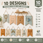 Mother’s Day Laser Cut Bundle SVG | Mini Photo Frames & Wooden Lacing Banner Files | Glowforge CNC Wood Craft Template