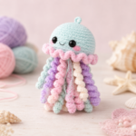 Crochet Jellyfish Amigurumi Pattern PDF – Beginner Friendly Crochet Tutorial, Cute Ocean Plush, DIY Stuffed Animal - Image 2