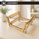 Pet Bed SVG Bundle, Cat House Laser Cut Files - Image 4