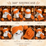 Ghost Crochet Pattern, Amigurumi PDF, Halloween Cozy Decor (Instant Download) - Image 6