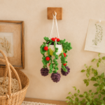 Pinecone Hanging Basket Crochet Pattern, Car Hanging Ornament PDF, Rear View Mirror Decor, Christmas Car Charm - Image 5
