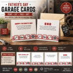 Father’s Day Garage Card SVG | Laser Cut Greeting Card for Dad | Cricut & Glowforge Digital Download - Image 2
