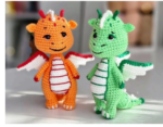 Crochet Dragon Pattern PDF, Amigurumi Dragon Toy, Fantasy Animal Crochet Pattern, DIY Cute Baby Gift, Digital Download Tutorial - Image 2