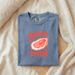 Moister Than an Oyster Tee, Funny Oyster Shirt, Vintage Coastal Graphic T-Shirt, Beach Lover Gift, Seafood Humor - Image 3