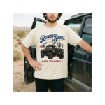 Western Truck Shirt, Rowdy Rebel Made in America T-Shirt, Patriotic Country Tee, 4x4 Off Road Truck Lover Gift for Men