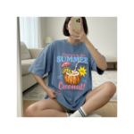 Summer Coconut Shirt, Tropical Coconut Drink T-Shirt, Cute Retro Beach Vacation Tee, Pool Party Summer Outfit Gift - Image 5