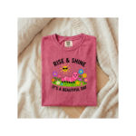 Rise & Shine It’s a Beautiful Day Shirt, Cute Caterpillar Graphic Tee, Funny Aesthetic T-Shirt, Gift for Her, Happy Positive Vibes Shirt - Image 9