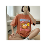 Summer Coconut Shirt, Tropical Coconut Drink T-Shirt, Cute Retro Beach Vacation Tee, Pool Party Summer Outfit Gift - Image 6