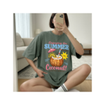 Summer Coconut Shirt, Tropical Coconut Drink T-Shirt, Cute Retro Beach Vacation Tee, Pool Party Summer Outfit Gift - Image 7
