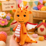 Crochet Dragon Pattern PDF, Amigurumi Dragon Toy, Fantasy Animal Crochet Pattern, DIY Cute Baby Gift, Digital Download Tutorial