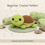 Cute Crochet Turtle Pattern PDF, Amigurumi Turtle Pattern, Beginner Friendly Crochet Toy, DIY Gift Idea, Instant Download