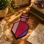 Potion Bottle Stained Glass Suncatcher Pattern, Witchy Window Hanging Template, Gothic Glass Art DIY Printable PDF - Image 5
