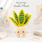 Snake Plant Crochet Pattern | Amigurumi PDF Tutorial | Cute Indoor Plant Plush DIY | Instant Digital Download | Beginner Friendly