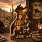 6x Cowboy Bundle 3D Multilayer Laser Cut File | Wild West Wooden Decor for Glowforge Xtool Cricut CNC | Svg Dxf Eps Png - Image 4