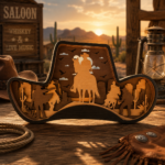 6x Cowboy Bundle 3D Multilayer Laser Cut File | Wild West Wooden Decor for Glowforge Xtool Cricut CNC | Svg Dxf Eps Png - Image 5