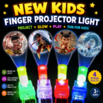 Nezha Elsa Ouman Finger Projector Light Cartoon Children's Glowing Toy Ring Fun Projection for Kids - Image 2