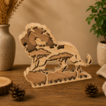 Safari Animals Multilayer Bundle – African Wooden Layered Animal Decor | Laser Cut Files for Glowforge, Xtool | SVG DXF Bundle - Image 5