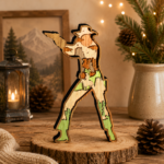 4x Cowboy Bundle 3D Multilayer Laser Cut File | Western Wooden Decor for Glowforge Xtool Cricut CNC | Svg Dxf Eps Png - Image 3