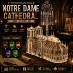 Laser Cut Notre-Dame de Paris | Wooden Cathedral Model Plans |Digital Download