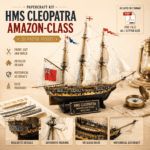 PaperCraft kit HMS Cleopatra Amazon-class 3d paper model crafting kit PDF plans DIY template