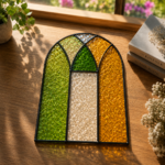 Church Window Stained Glass Pattern | Cathedral Window Suncatcher Template | Tiffany Glass Art Digital Download - Image 3