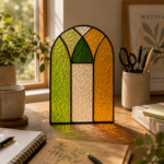 Church Window Stained Glass Pattern | Cathedral Window Suncatcher Template | Tiffany Glass Art Digital Download - Image 5