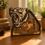 10x Animal Bundle 3D Multilayer Laser Cut File | Wildlife Forest Wooden Decor for Glowforge Xtool Cricut | Svg Dxf Eps Png - Image 2