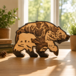 10x Animal Bundle 3D Multilayer Laser Cut File | Wildlife Forest Wooden Decor for Glowforge Xtool Cricut | Svg Dxf Eps Png - Image 3
