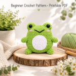 Cute Crochet Frog Pattern PDF | Beginner Amigurumi Frog Tutorial | Easy Crochet Animal Pattern | Instant Download