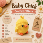 Baby Chick Crochet Pattern PDF, Easy Amigurumi Pattern for Beginners, Cute Crochet Chicken, Farm Animal Plushie, Instant Download PDF - Image 2