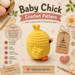 Baby Chick Crochet Pattern PDF, Easy Amigurumi Pattern for Beginners, Cute Crochet Chicken, Farm Animal Plushie, Instant Download PDF - Image 3