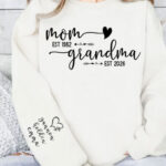 Custom Mom Grandma SVG Bundle – Personalized Family SVG Files for Cricut, Mother’s Day Shirt Design, Grandma PNG, Silhouette Cut Files, DIY Gift