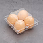 Wholesale 4-Piece Egg Tray Plastic Disposable Transparent Egg Tray Four-Compartment Egg Box Packaging Box Sub-Packaging Box - Image 3