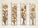 Floral Bookmark Laser Cut SVG Bundle - Image 3